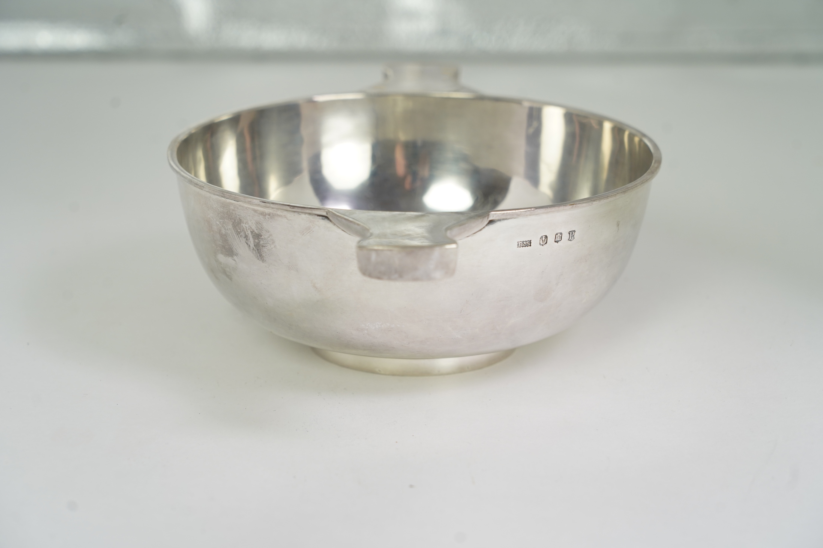 A large George V Scottish silver quaich by Brook & Son